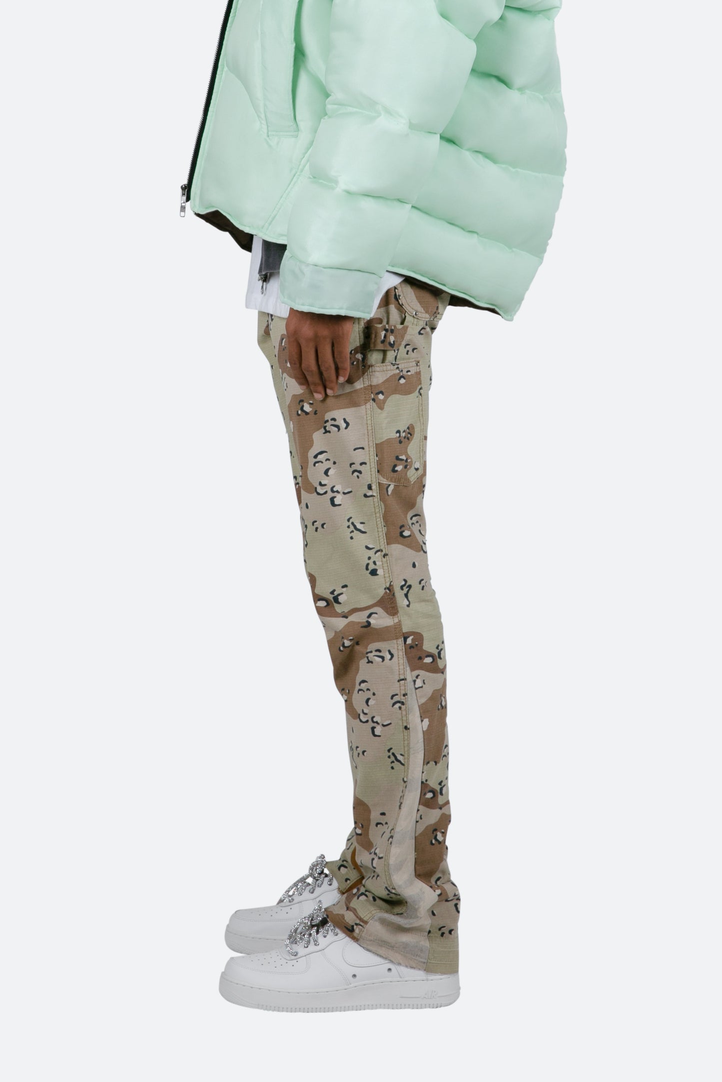 B493 Flare Denim - Desert Camo