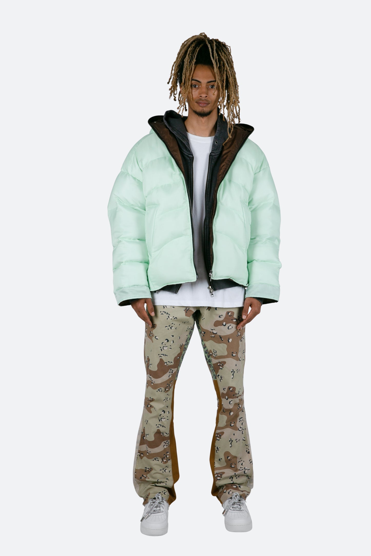 B493 Flare Denim - Desert Camo